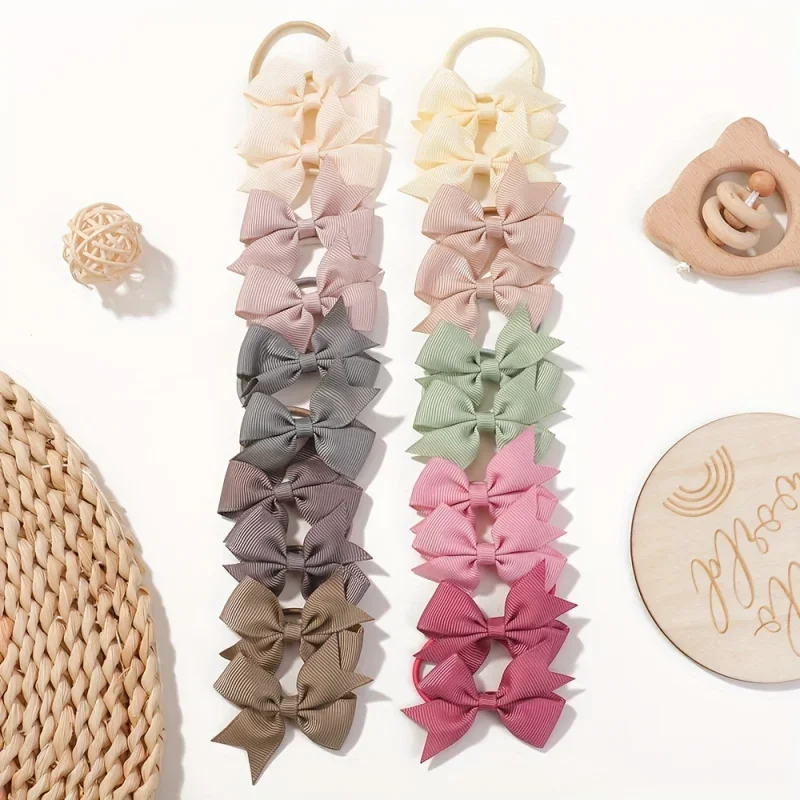 Baby Products Gift - 20 ピース/セット 2.1 インチ素敵なちょう結びヘアバンドリボンヘッドロープ女の子のためのブティック帽子キッズヘアアクセサリーギフト卸売