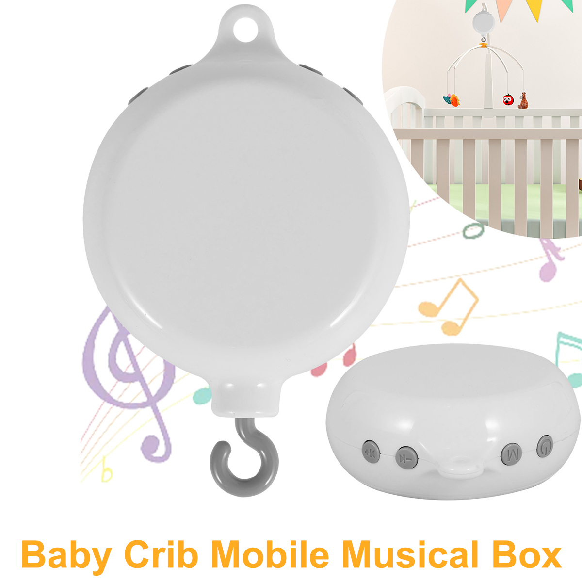 Baby Products Gift - ベビー回転オルゴールABSベビーベッド吊り下げガラガラベッドベル3モードベビーなだめる音楽おもちゃ0〜12ヶ月新生児ギフト