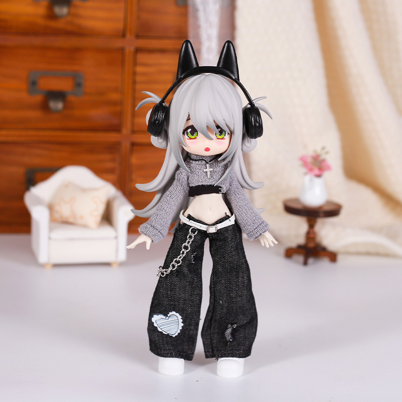 Bjd 人形服ストリートファッション気質ジーンズベストセータ - Baby Products のレビューと価格