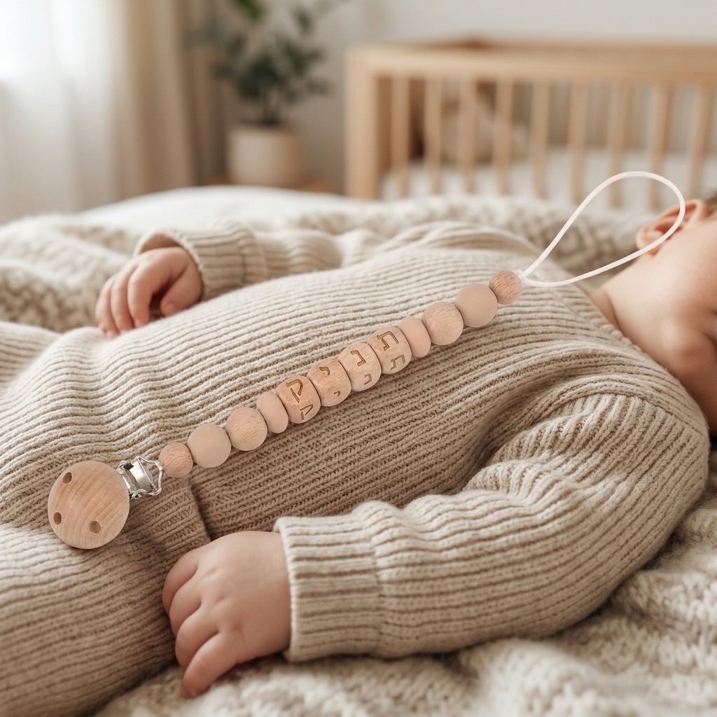 赤ちゃん用カスタムヘブライ語名入りおしゃぶり、クラウンラブク - Baby Products Gift のレビューと価格