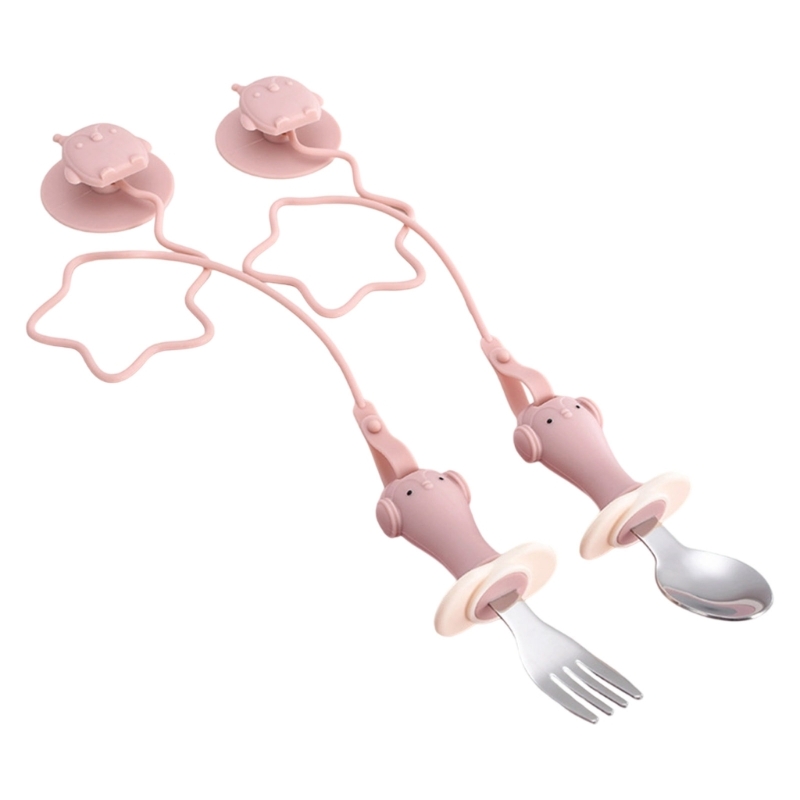 摂食トレーニング スプーン フォーク チェーン ベルト付き  - Baby Led Weaning Set のレビューと価格