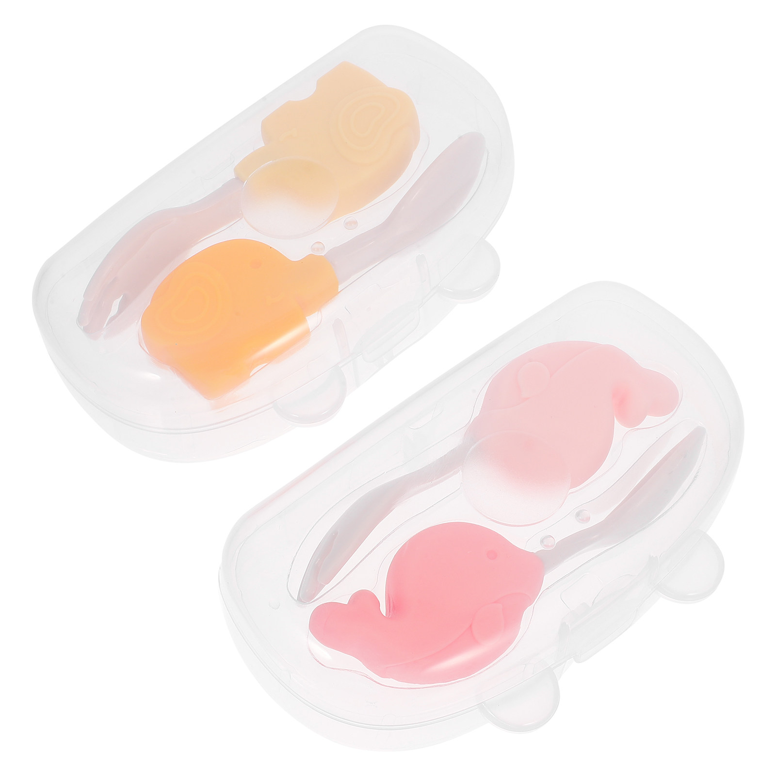 2個セットのベビー用スプーンとフォーク。人間工学に基づいた設 - Baby Led Weaning Set のレビューと価格