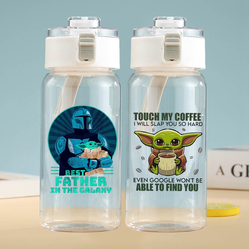 スターウォーズ 600 ミリリットル透明水カップ男性女性アニ - Baby Yoda Products のレビューと価格