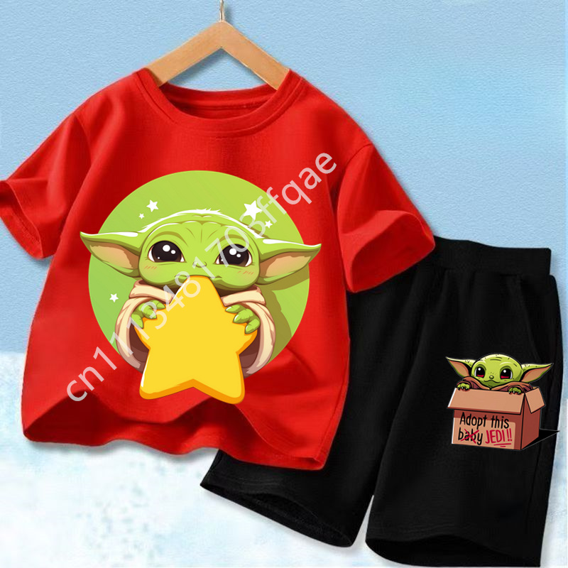 新しいスターウォーズヨーダベビーヨーダプリントキッズ Tシャ - Baby Yoda Products のレビューと価格