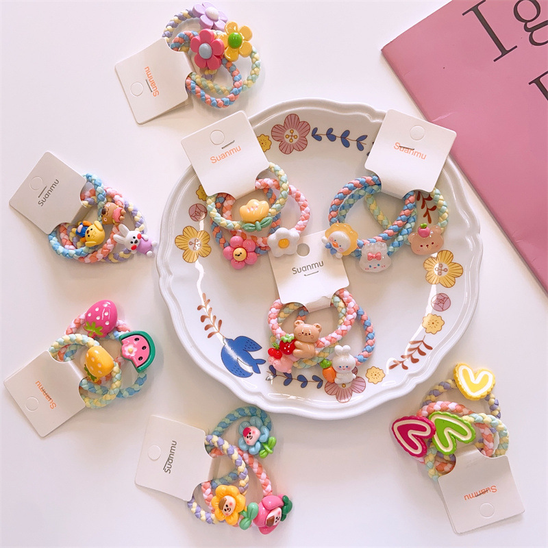 女の子のための弾性ヘアバンド、カワイイ花、果物の髪のネクタイ - Baby Products Gift のレビューと価格