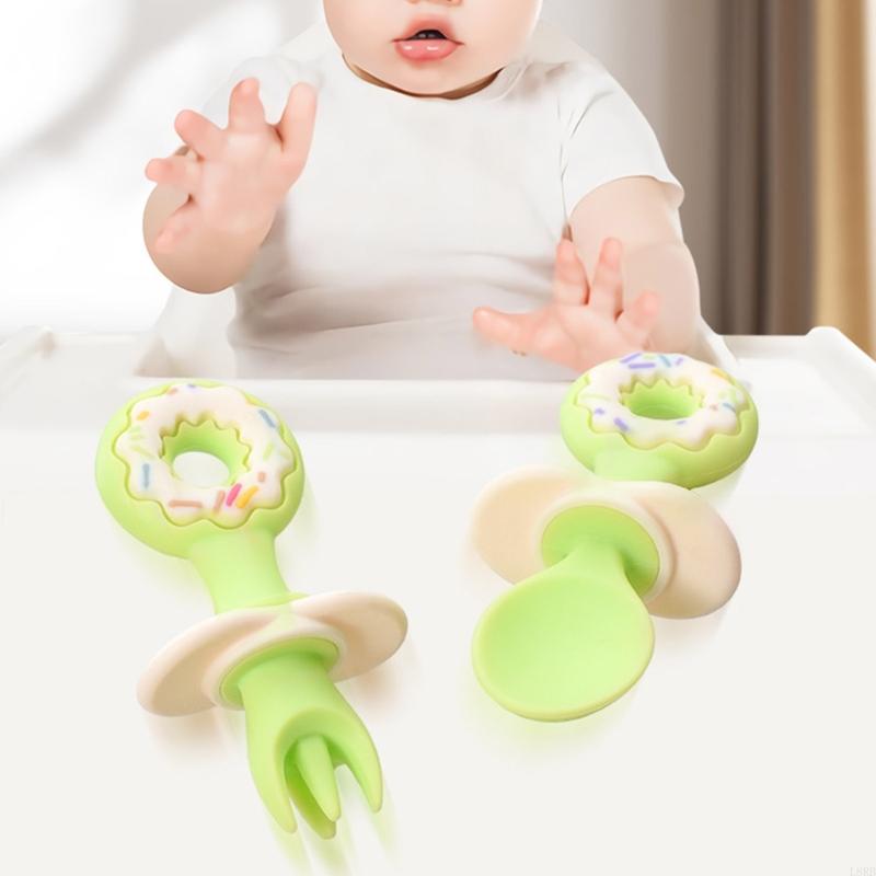 2 個/3 個ベビースプーンフォーク給餌セットシリコン最初の - Baby Led Weaning Set のレビューと価格