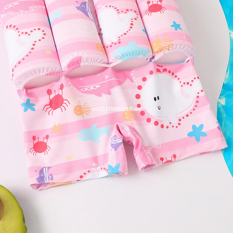 子供の浮力水着漫画プリント水着子供ワンピースフローティングラ - Baby Swimming Floater のレビューと価格