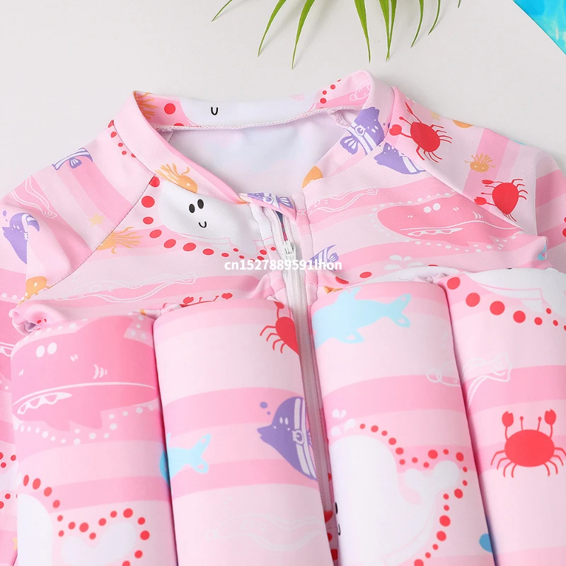 子供の浮力水着漫画プリント水着子供ワンピースフローティングラ - Baby Swimming Floater のレビューと価格
