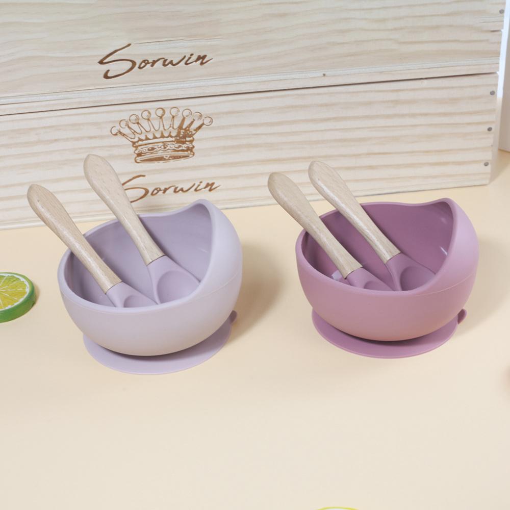 シリコン製給餌セット、シリコン製ボウル＆スプーン＆フォーク、 - Baby Led Weaning Set のレビューと価格