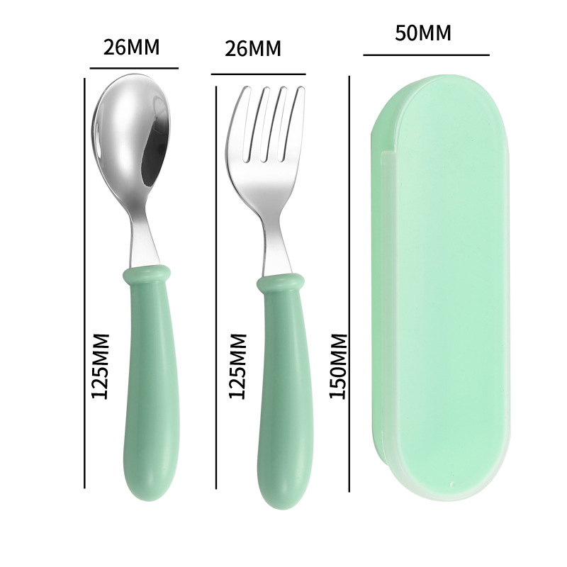 304ステンレス製子供用食器セット、幼児向け人間工学に基づい - Baby Led Weaning Set のレビューと価格