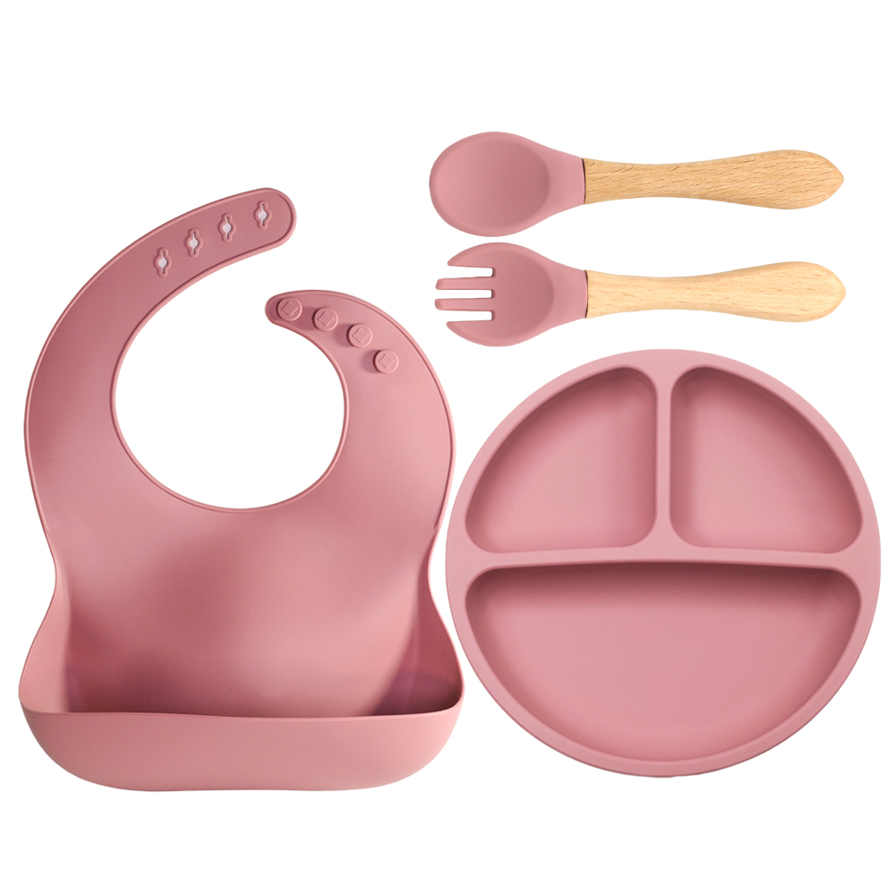 4個入りシリコン製ベビー食器セット、ベビー主導離乳食用品、食 - Baby Led Weaning Set のレビューと価格